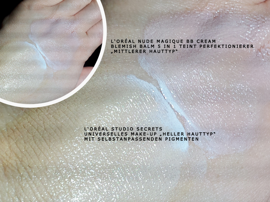 Tragefoto: L'Oréal Nude Magique BB Cream und Studio Secrets Professional Make-up
