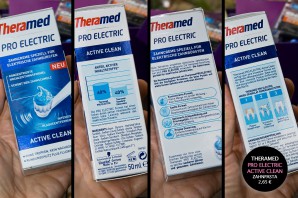Aus der dm-Lieblinge-Box Juli 2012: Theramed PRO ELECTRIC ACTIVE CLEAN Zahncreme für 2,65 €