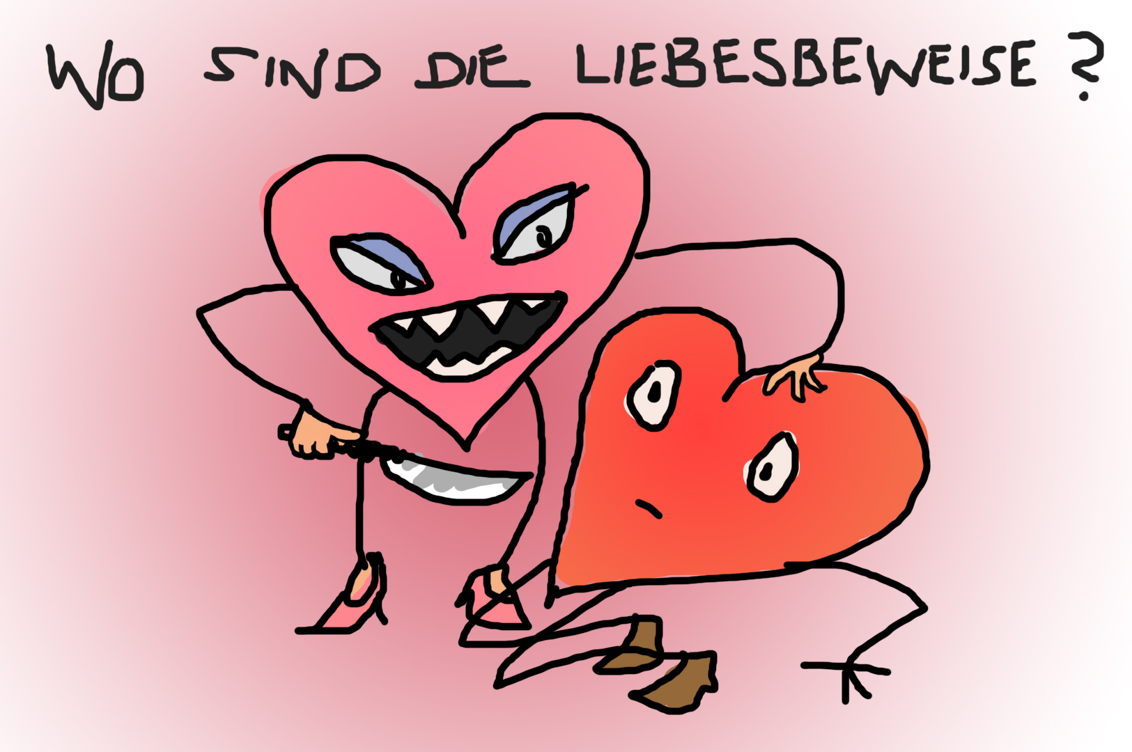 Robina Hood/Theresa Kaufmann Illustration PC und Maus "Valentinstag"