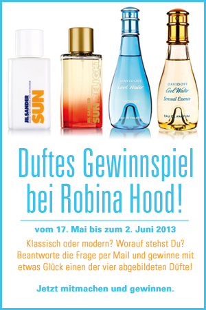Gewinnspiel mit Unterstützung von Flaconi für Facebookfans von Robina Hood: Jil Sander Sun, Jil Sander Sun Delight, Davidoff Cool Water, Davidoff Cool Water Sensual Essence Gewinnspiel mit Unterstützung von Flaconi für Facebookfans von Robina Hood: Jil Sander Sun, Jil Sander Sun Delight, Davidoff Cool Water, Davidoff Cool Water Sensual Essence