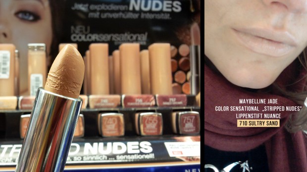 Maybelline Jade color sensationel Stripped Nudes - Swatch 710 Sultry Sand
